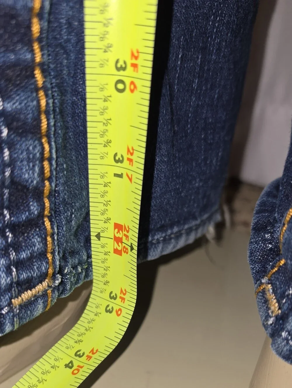 True Religion Men's Billy Big T Straight Leg Denim Jeans Size 36